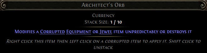 MMOJUGG Path of Exile 2 Architect's Orb Details View of Item Function and Use